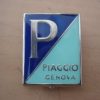 Piaggio Emblem emailiert mit Klammern