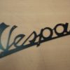 Vespa Schriftzug schwarz Inox 142mm lang